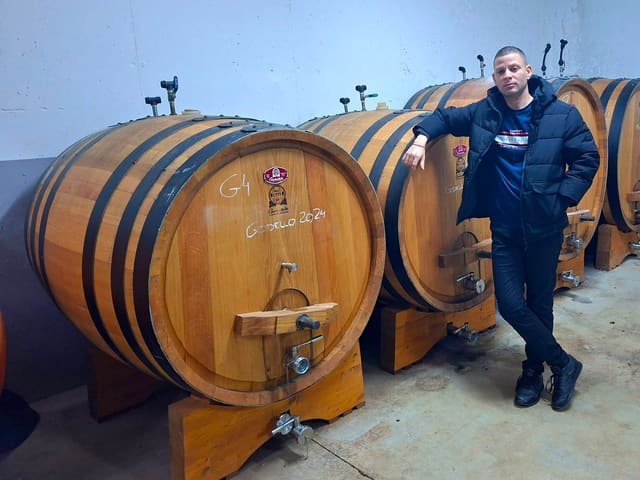 Fudres de godello durante la crianza
