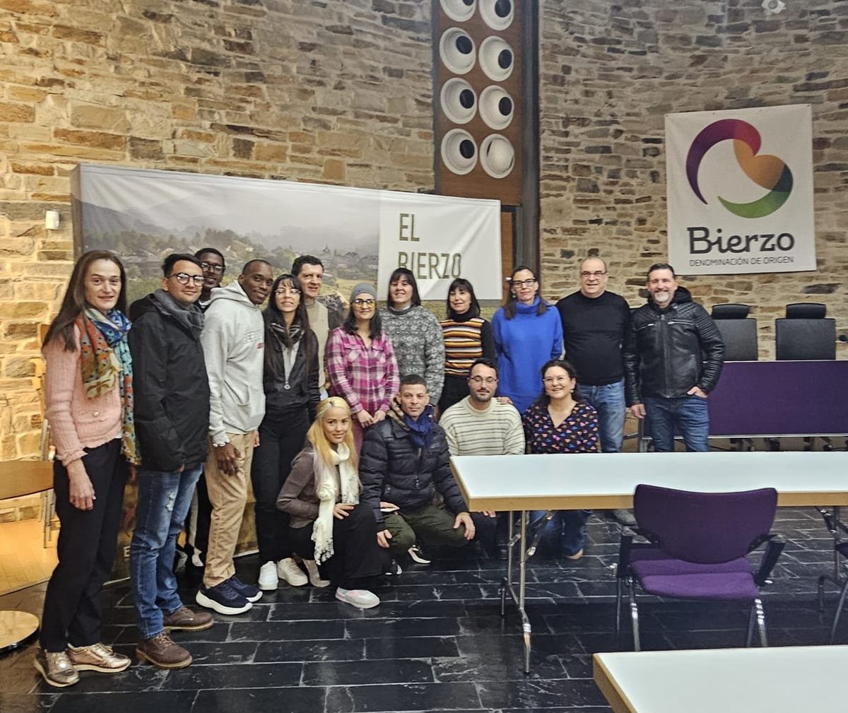 Grupo de participantes de una actividad de Sabor y Salud en El Bierzo